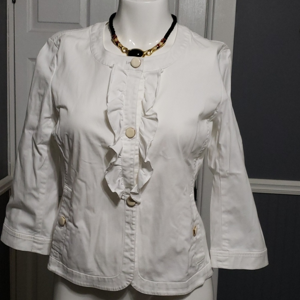 TALBOTS WHITE JACKET